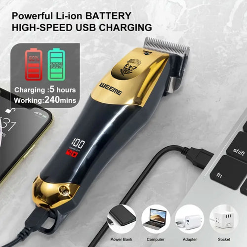 T9 Vintage Men's Electric Hair Clipper Beard Trimmer Kit